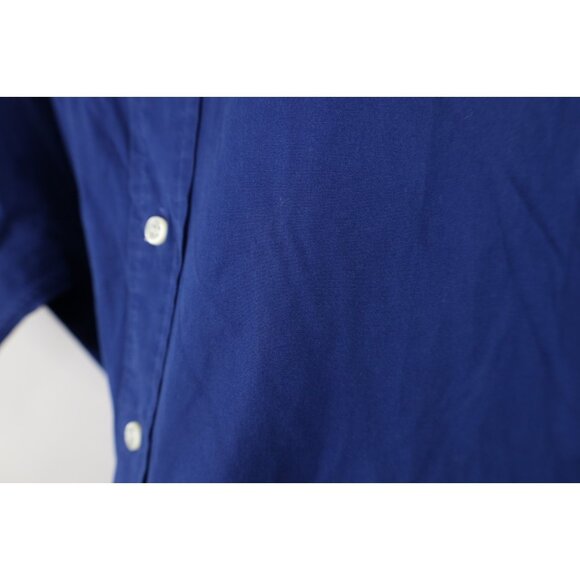 Vintage 90s Ralph Lauren Mens Large Faded Blake Short Sleeve Button Down Shirt - Picture 9 of 14